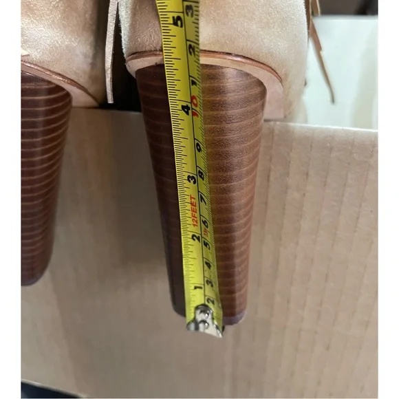 Cynthia Vincent Nailed Fringe Open Toed Booties - SZ 9.5 - New W/O Box - Picture 11 of 14